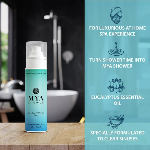 Eucalyptus Spa Aromatherapy Shower Mist Spray - Picture 3 of 7